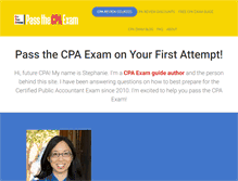 Tablet Screenshot of ipassthecpaexam.com